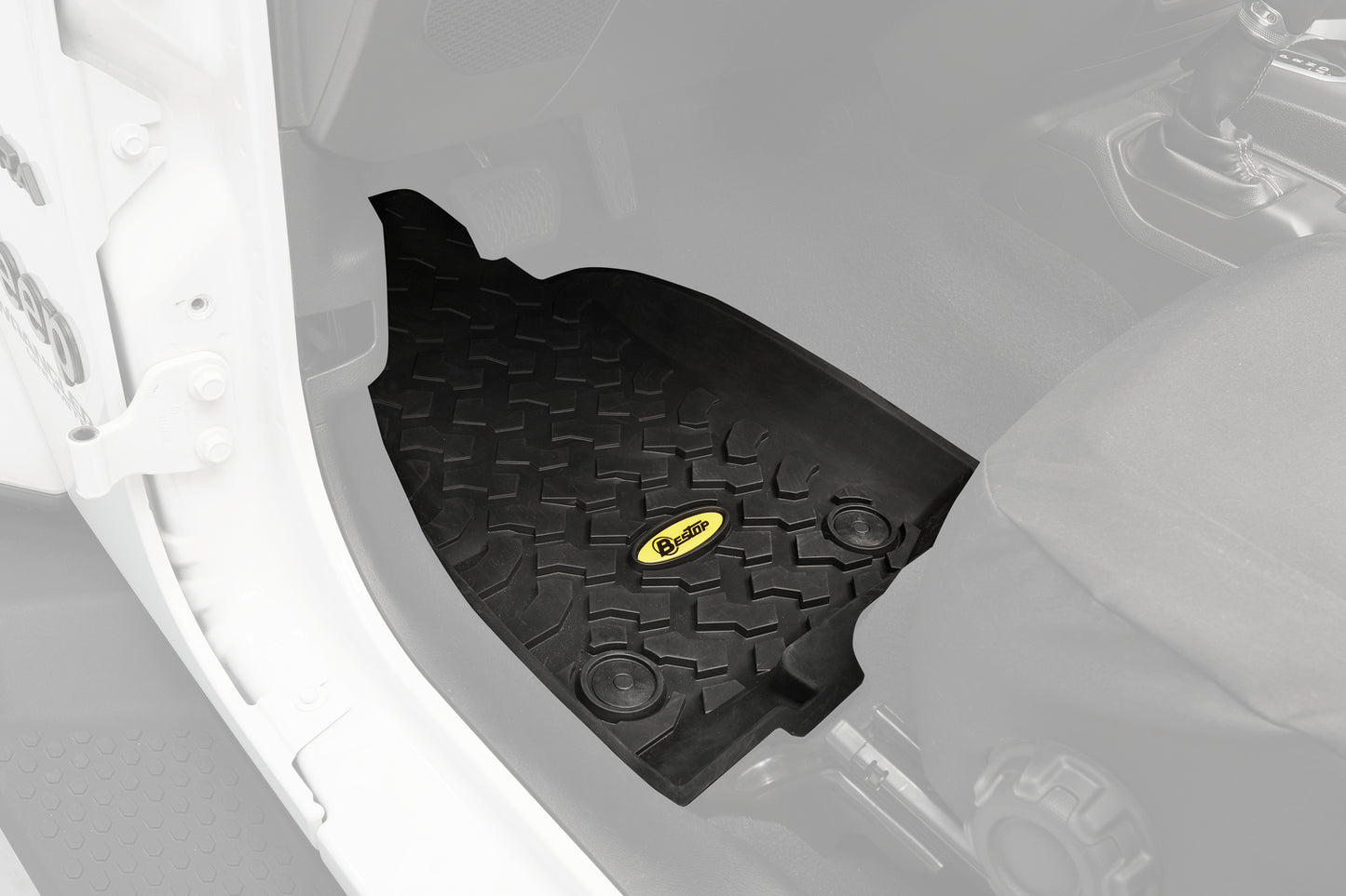 Floor Mats Jeep '20-26 Gladiator '18-26 Wrangler JL Front Black Bestop