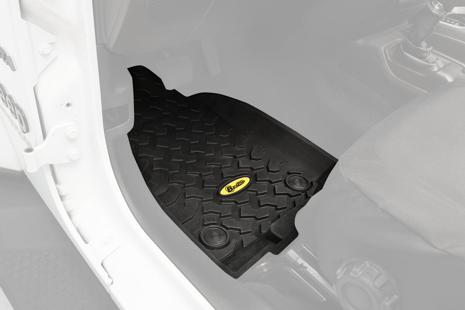 Floor Mats Jeep '20-26 Gladiator '18-26 Wrangler JL Front Black Bestop