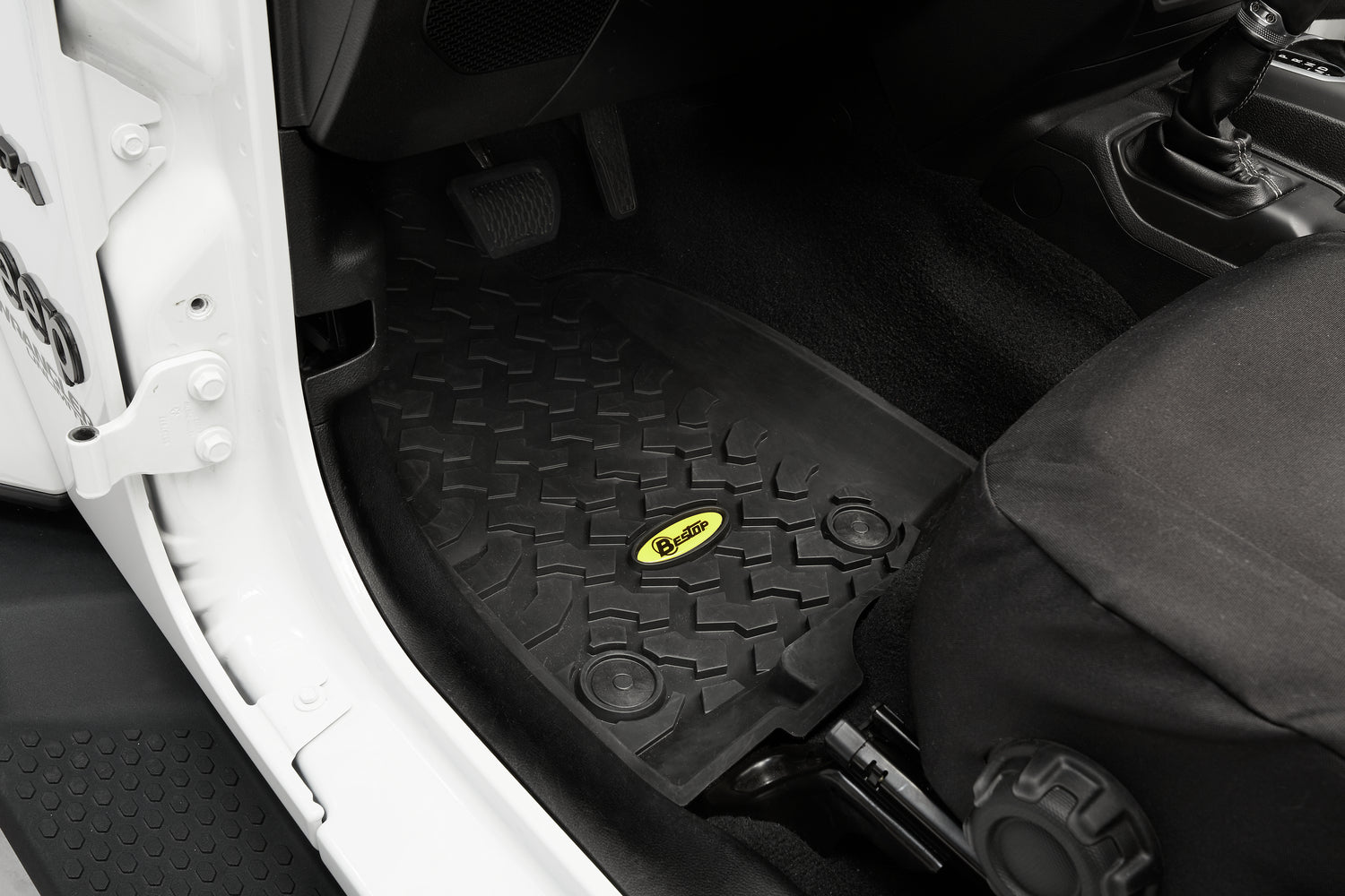 Floor Mats Jeep '20-26 Gladiator '18-26 Wrangler JL Front Black Bestop-1