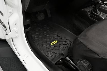Floor Mats Jeep '20-26 Gladiator '18-26 Wrangler JL Front Black Bestop-1