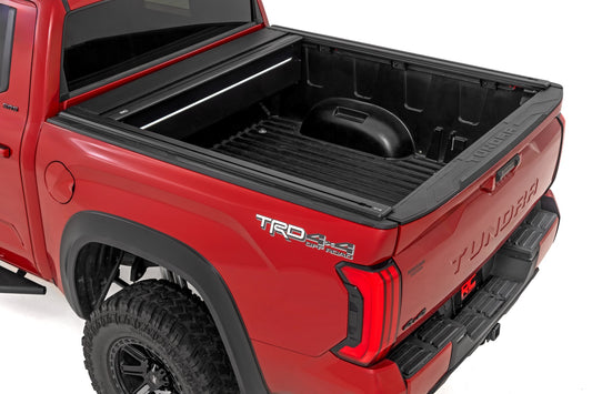 Powered Retractable Bed Cover 5 Foot 7 Inch Bed Toyota Tundra 2WD/4WD (2022-2026) Rough Country-1