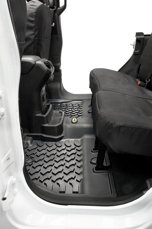 Jeep Rear Floor Mats For Jeep 2018-Current Wrangler JL Black Bestop