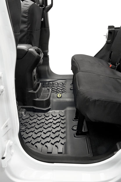 Jeep Rear Floor Mats For Jeep 2018-Current Wrangler JL Black Bestop