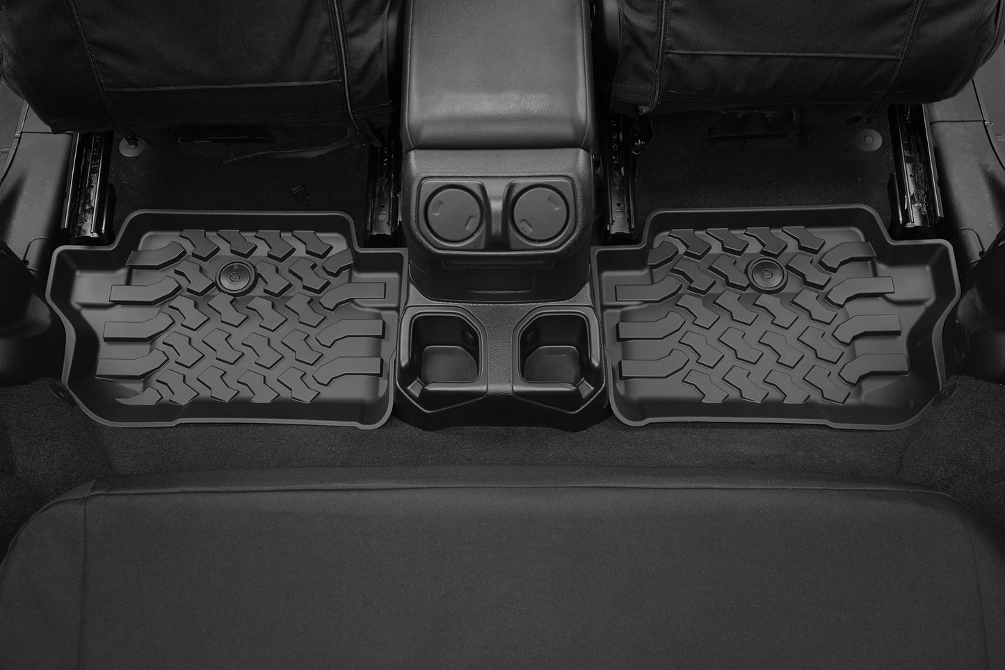 Jeep Rear Floor Mats For Jeep 2018-Current Wrangler JL Black Bestop-1