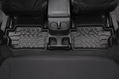 Jeep Rear Floor Mats For Jeep 2018-Current Wrangler JL Black Bestop-1
