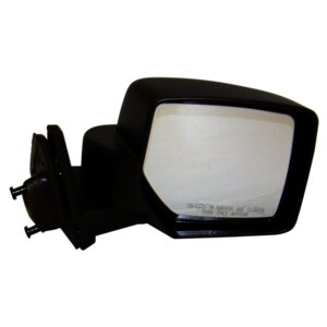 Black ; Right Manual, Manual Folding Mirror for 2007-2014 Jeep MK Patriot Crown Automotive-2