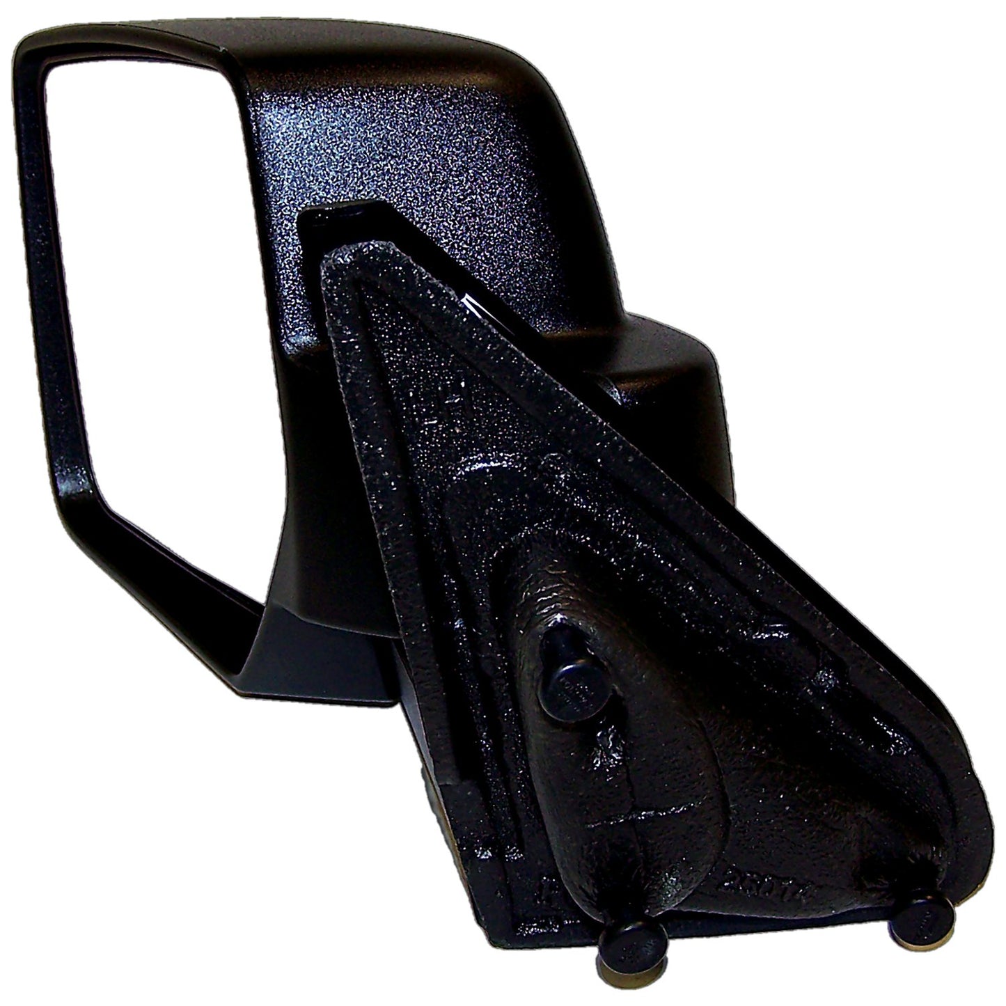 Black ; Left Manual, Manual Folding Mirror for 2007-2014 Jeep MK Patriot Crown Automotive-1