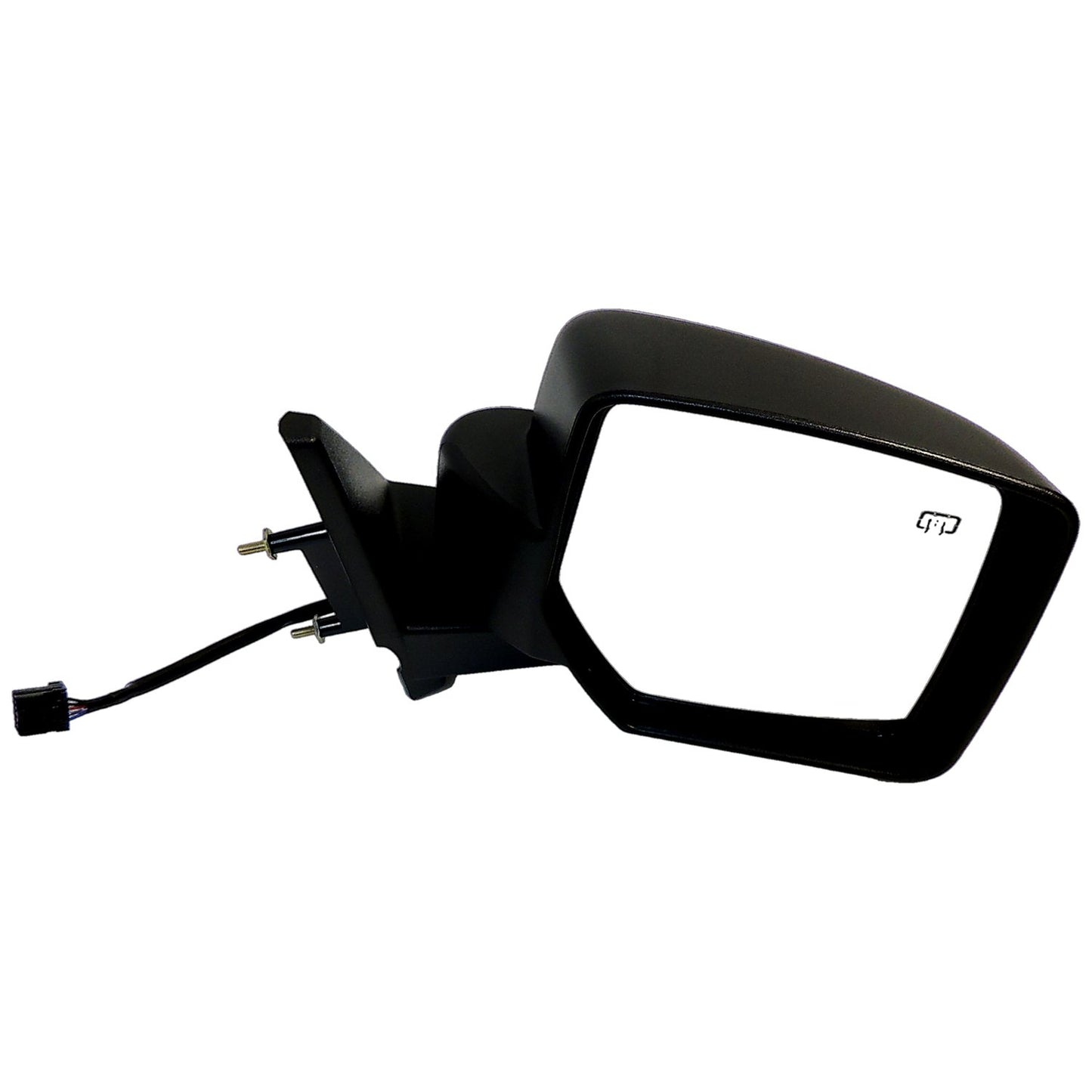 Black ; Right Power, Heated, Manual Folding Mirror for 11-15 Jeep MK Patriot Crown Automotive-1