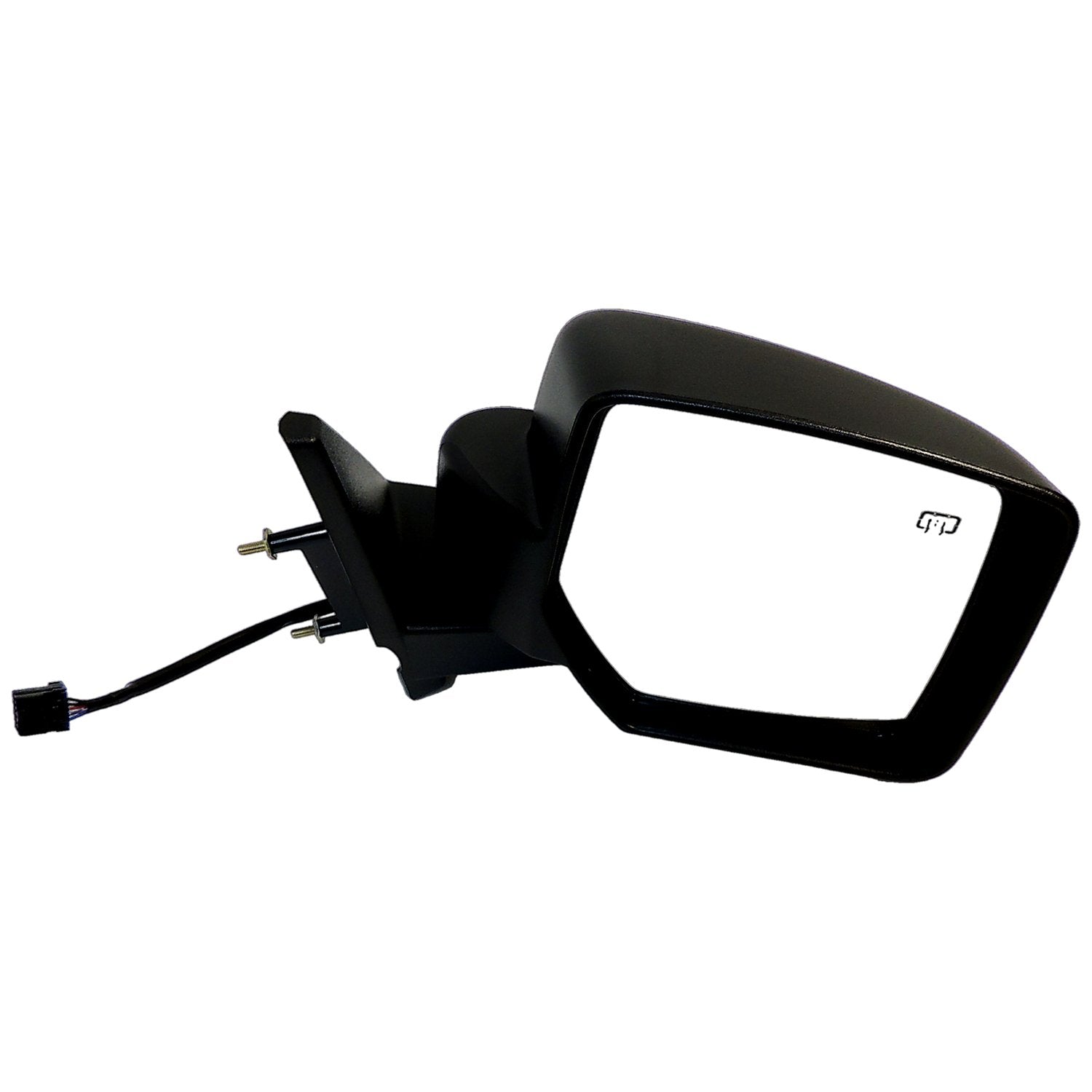 Black ; Right Power, Heated, Manual Folding Mirror for 11-15 Jeep MK Patriot Crown Automotive-1