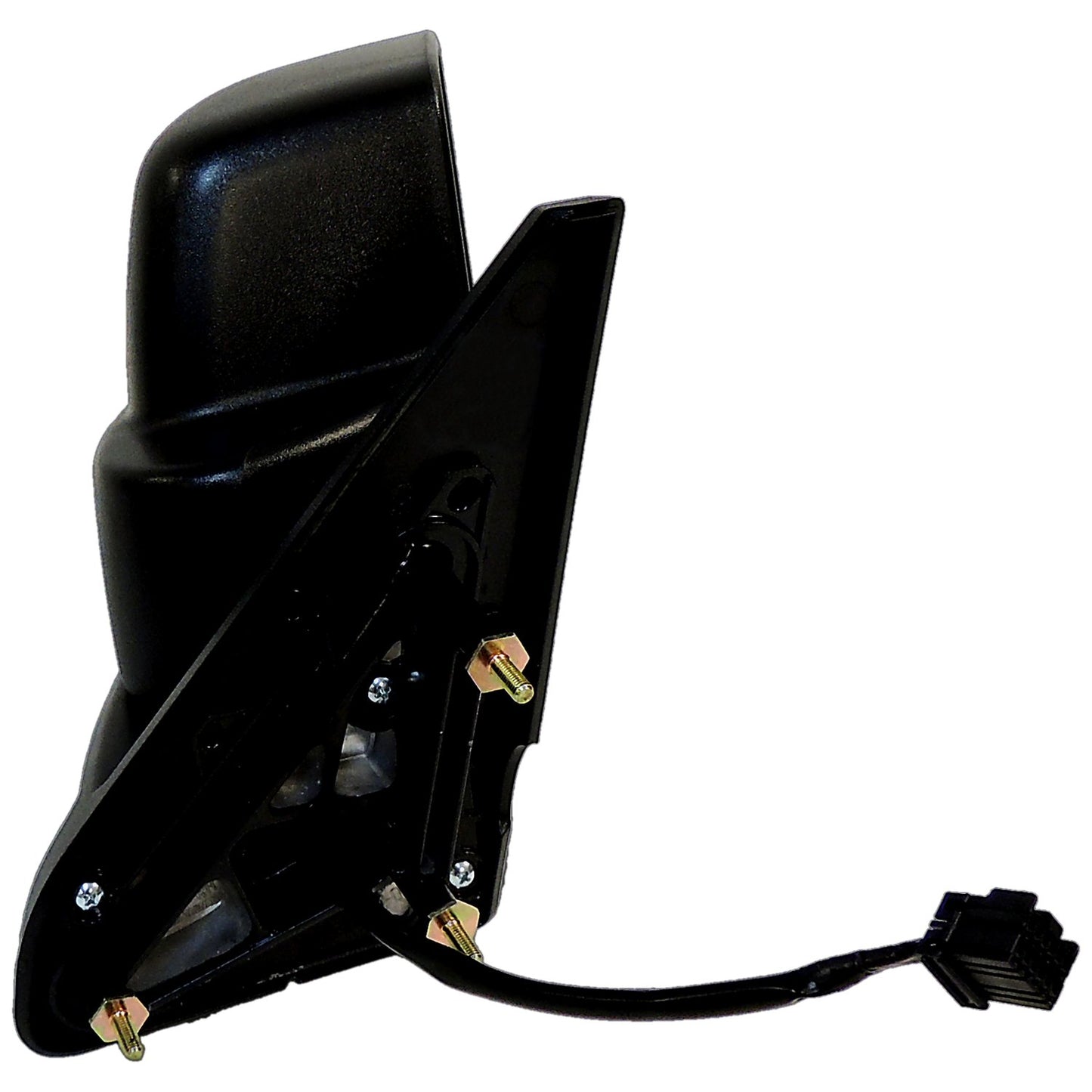 Black ; Right Power, Heated, Manual Folding Mirror for 11-15 Jeep MK Patriot Crown Automotive-2