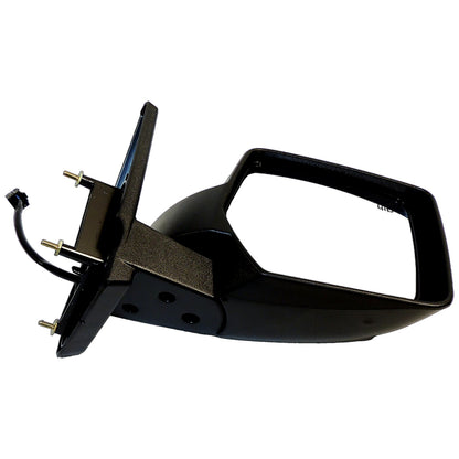 Black ; Right Power, Heated, Manual Folding Mirror for 11-15 Jeep MK Patriot Crown Automotive-3