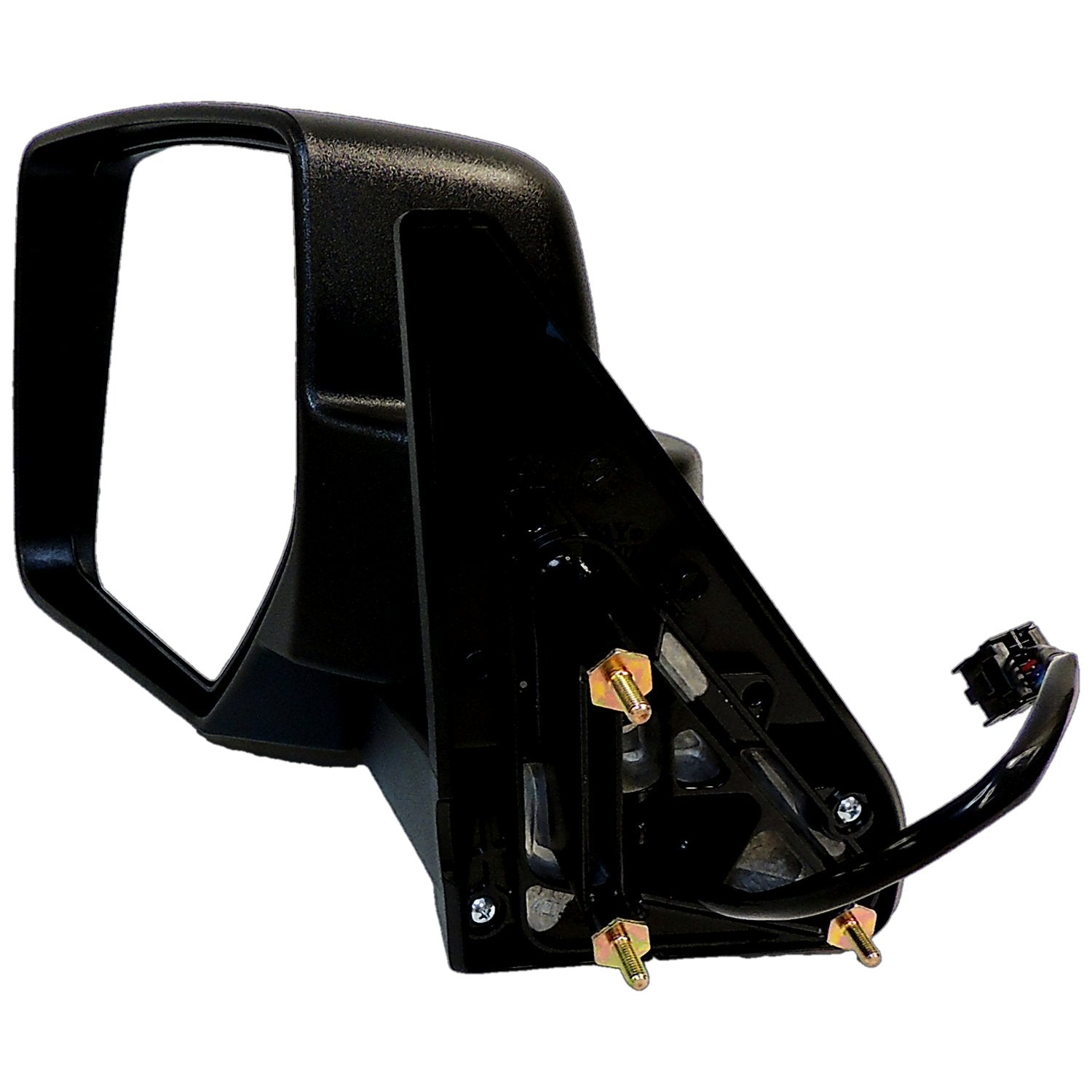 Black ; Left Power, Heated, Manual Folding Mirror for 2011-2015 Jeep MK Patriot Crown Automotive-2