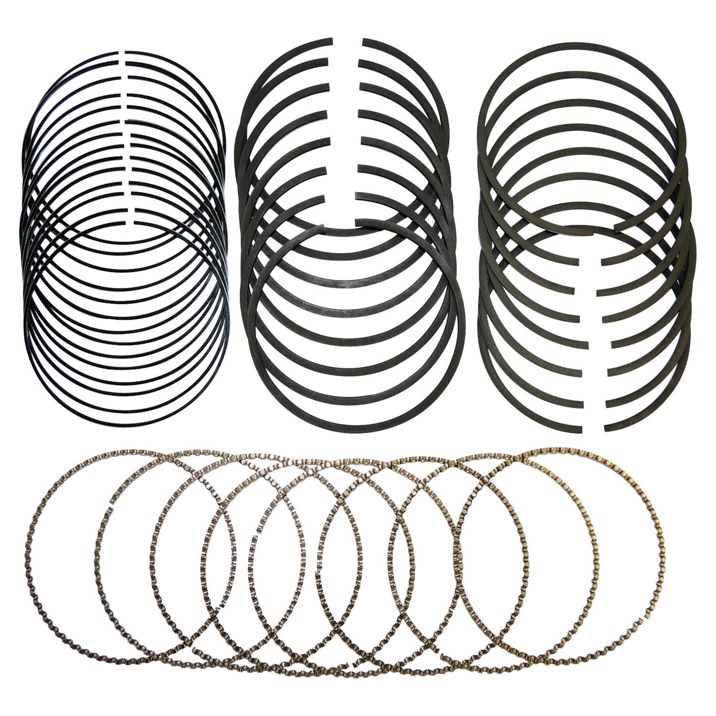 Standard Piston Ring Set for Jeep 05-10 WK Grand Cherokee, w/ 6.1L Engine Crown Automotive