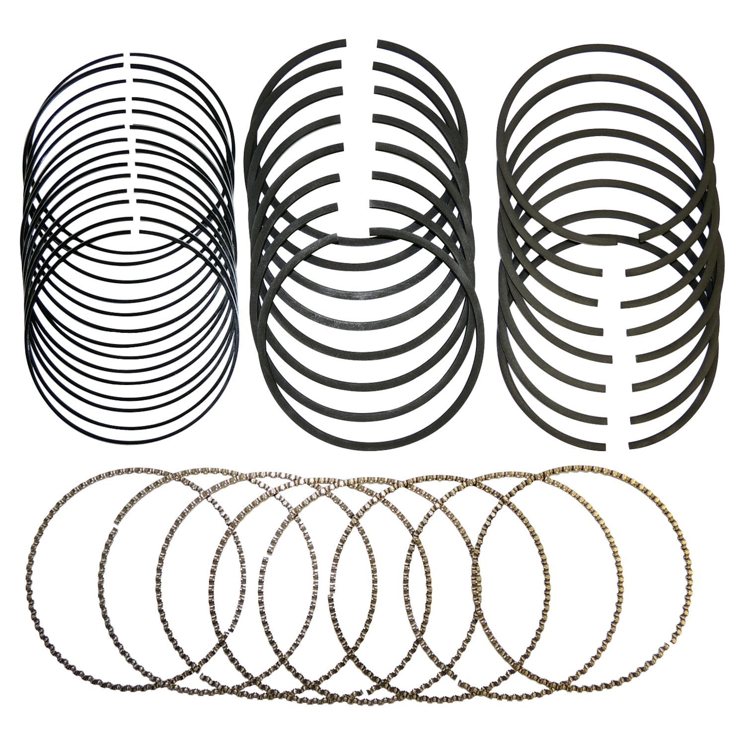 Standard Piston Ring Set for Jeep 05-10 WK Grand Cherokee, w/ 6.1L Engine Crown Automotive