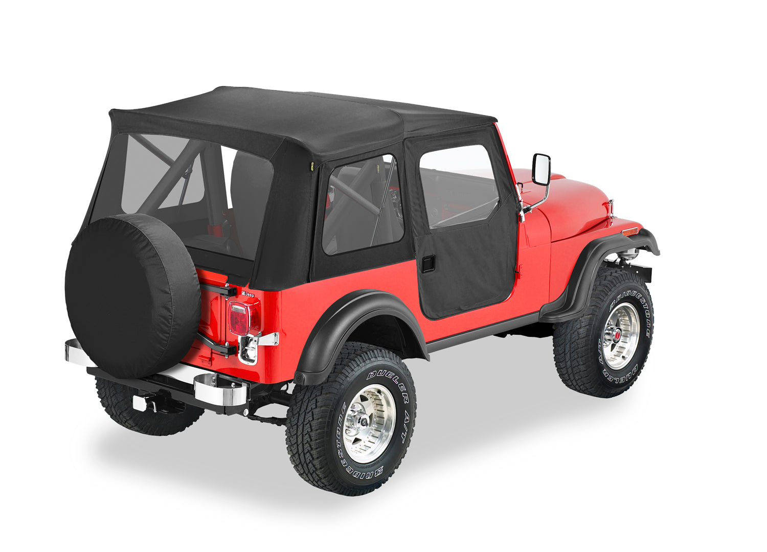 Bestop Supertop Classic Squareback Soft Tops For Jeep 1976-1983 CJ5 Clear Bestop