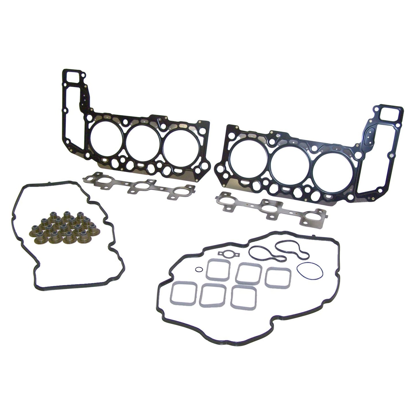 Upper Engine Gasket Set for Select 05-06 Jeep KJ, WK, XK w/ 3.7L Engine Crown Automotive