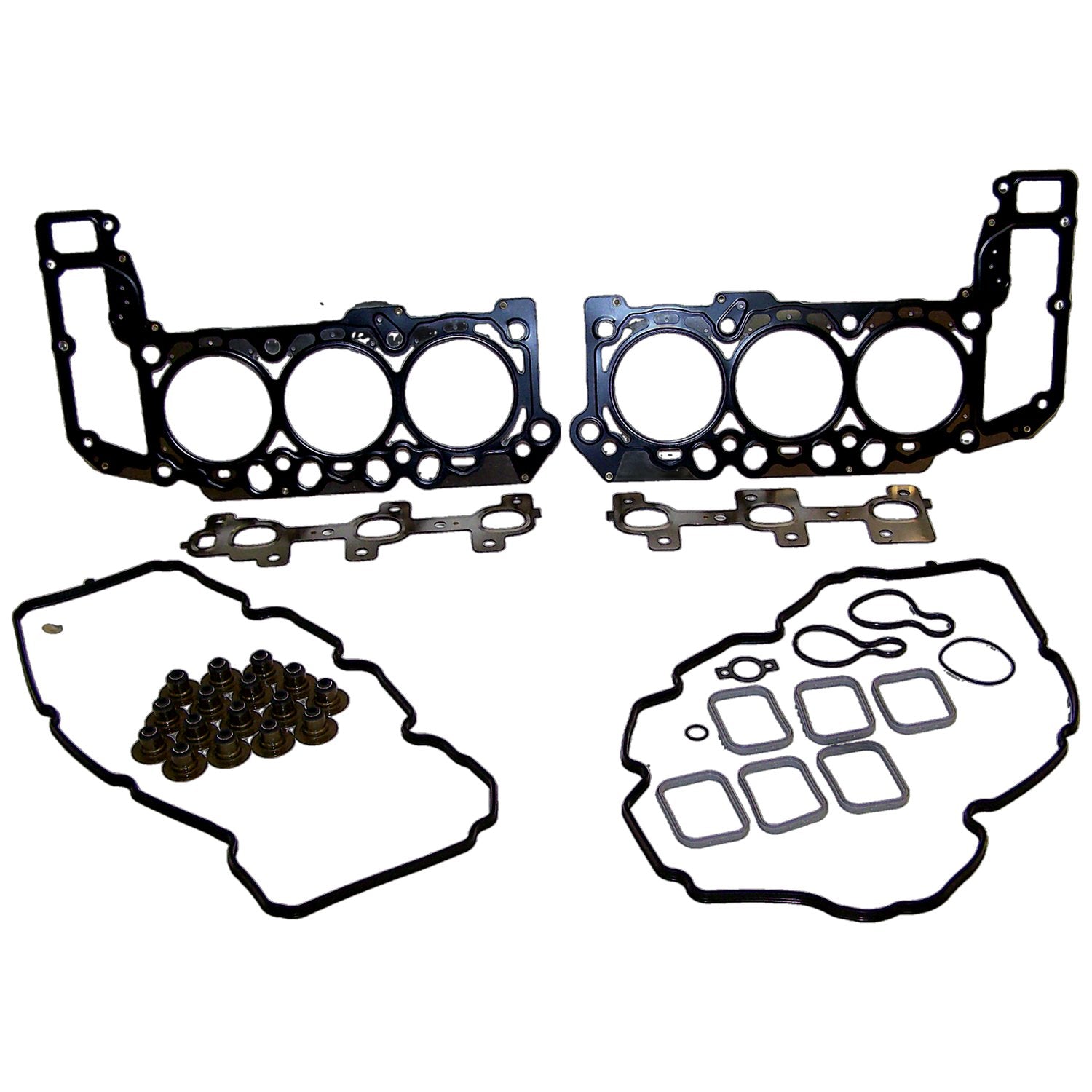 Upper Engine Gasket Set for Select 05-06 Jeep KJ, WK, XK w/ 3.7L Engine Crown Automotive-1