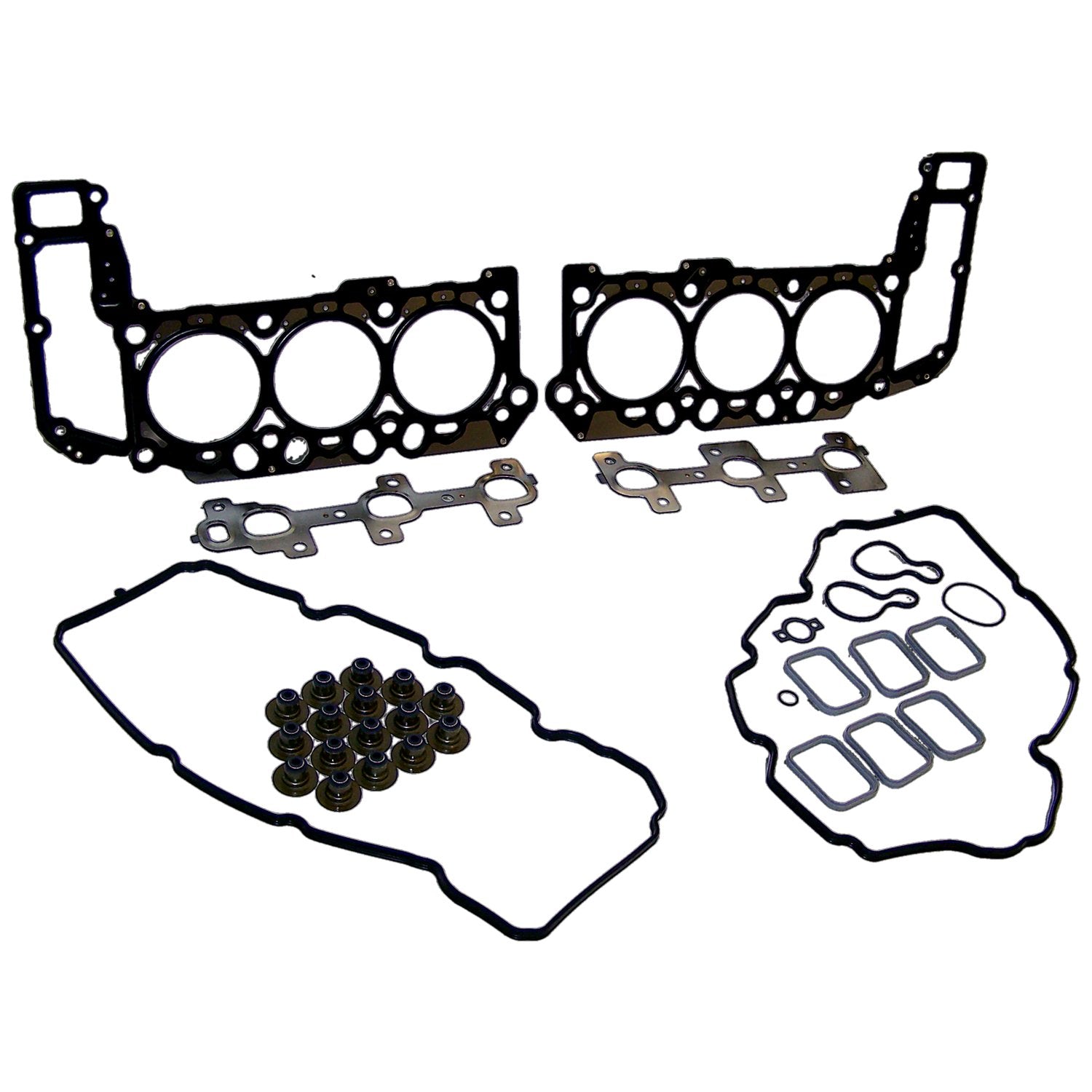 Upper Engine Gasket Set for Select 05-06 Jeep KJ, WK, XK w/ 3.7L Engine Crown Automotive-2