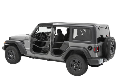 Jeep Tube Doors HighRock 4x4 Element Doors For Jeep 2020-2024 Gladiator Matte Black Bestop-2