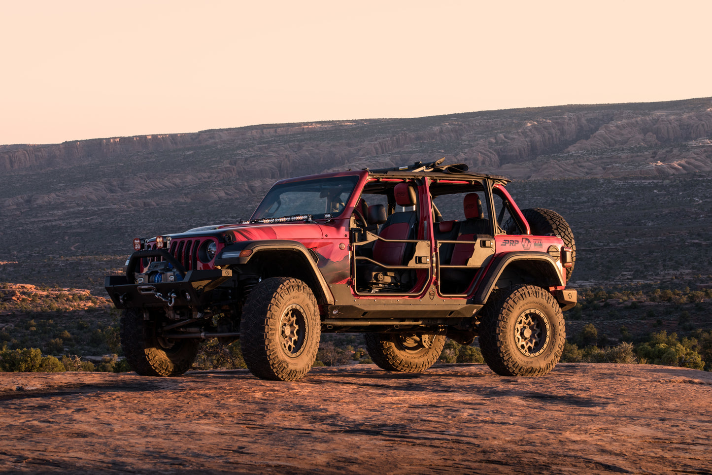 Jeep Tube Doors HighRock 4x4 Element Doors For Jeep 2020-2024 Gladiator Matte Black Bestop-3