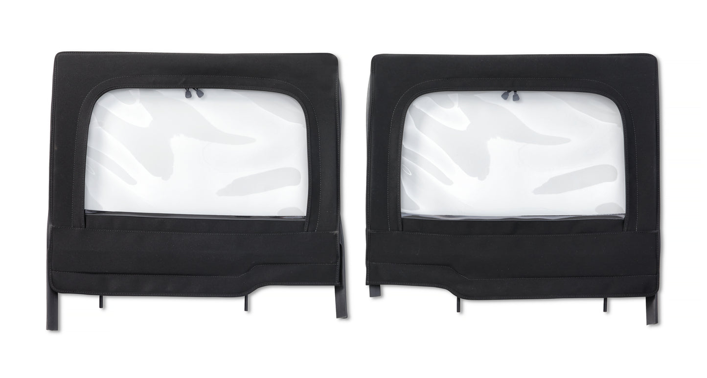 Bestop Jeep Half Doors HighRock 4x4 Element Upper Fabric Half Doors For Jeep 2020-2024 Gladiator Rear Pair Bestop