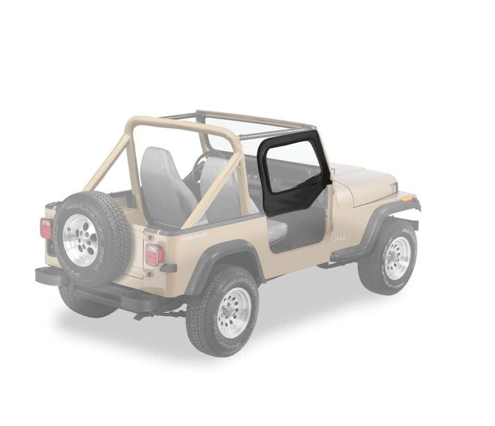Bestop Rounded Upper Half Doors Rear Corner Jeep 1988-1995 Wrangler YJ Fits Supertop Classic 54599, 51599 Bestop