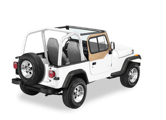 Factory Soft Top and All Soft Tops Upper Door Sliders Jeep 1997-2006 Wrangler TJ Dual Sliding Bestop-1