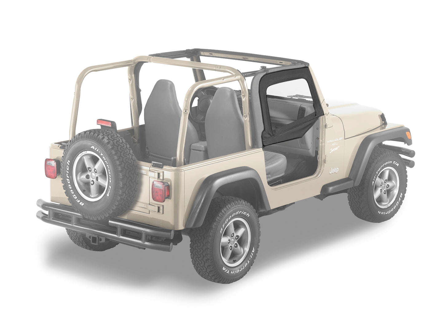Bestop Half Doors Jeep 1997-2006 Wrangler TJ Bestop