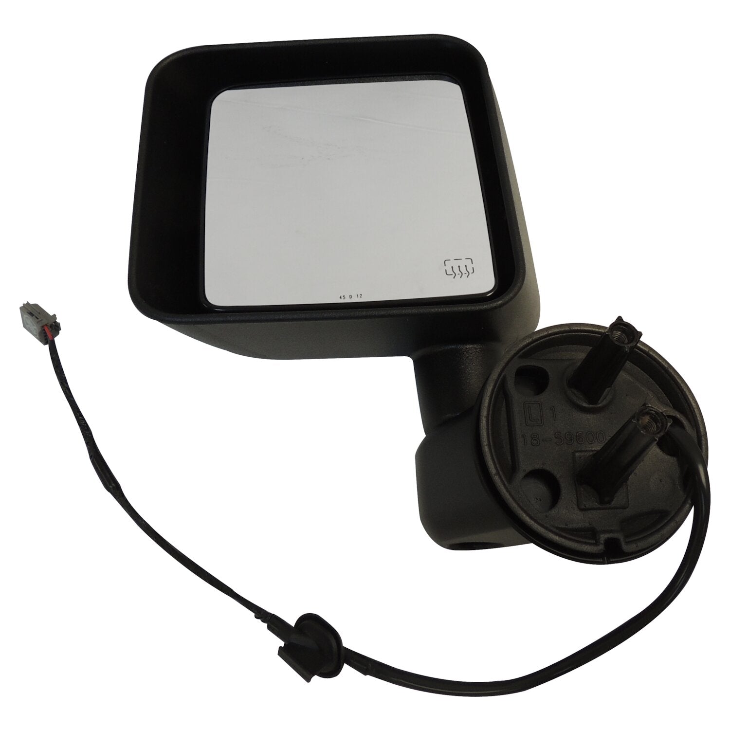 Left Power, Heated, Manual Folding Door Mirror for 2011-2013 Jeep JK Wrangler Crown Automotive