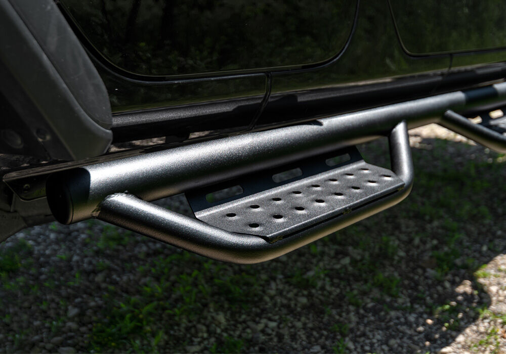 Nerf Step RS Bar Full Length (1 Step per Side) 2018-2026 Jeep Wrangler JL 2-Door Textured Black NFab-4