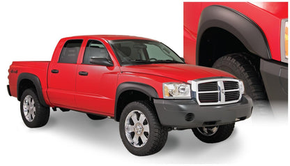 Black Extendafender Style Smooth Finish 4-Piece Fender Flare Set For 1998-2003 Dodge Durango Bushwacker