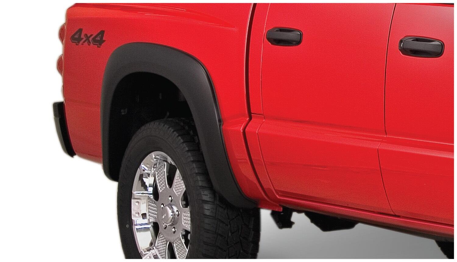 Black Extendafender Style Smooth Finish 4-Piece Fender Flare Set For 1998-2003 Dodge Durango Bushwacker-2