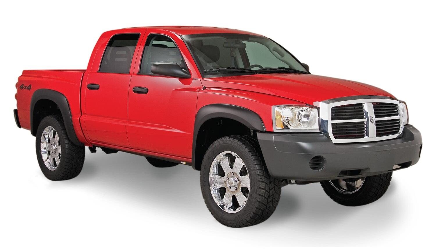 Black Extendafender Style Smooth Finish 4-Piece Fender Flare Set For 1998-2003 Dodge Durango Bushwacker-3