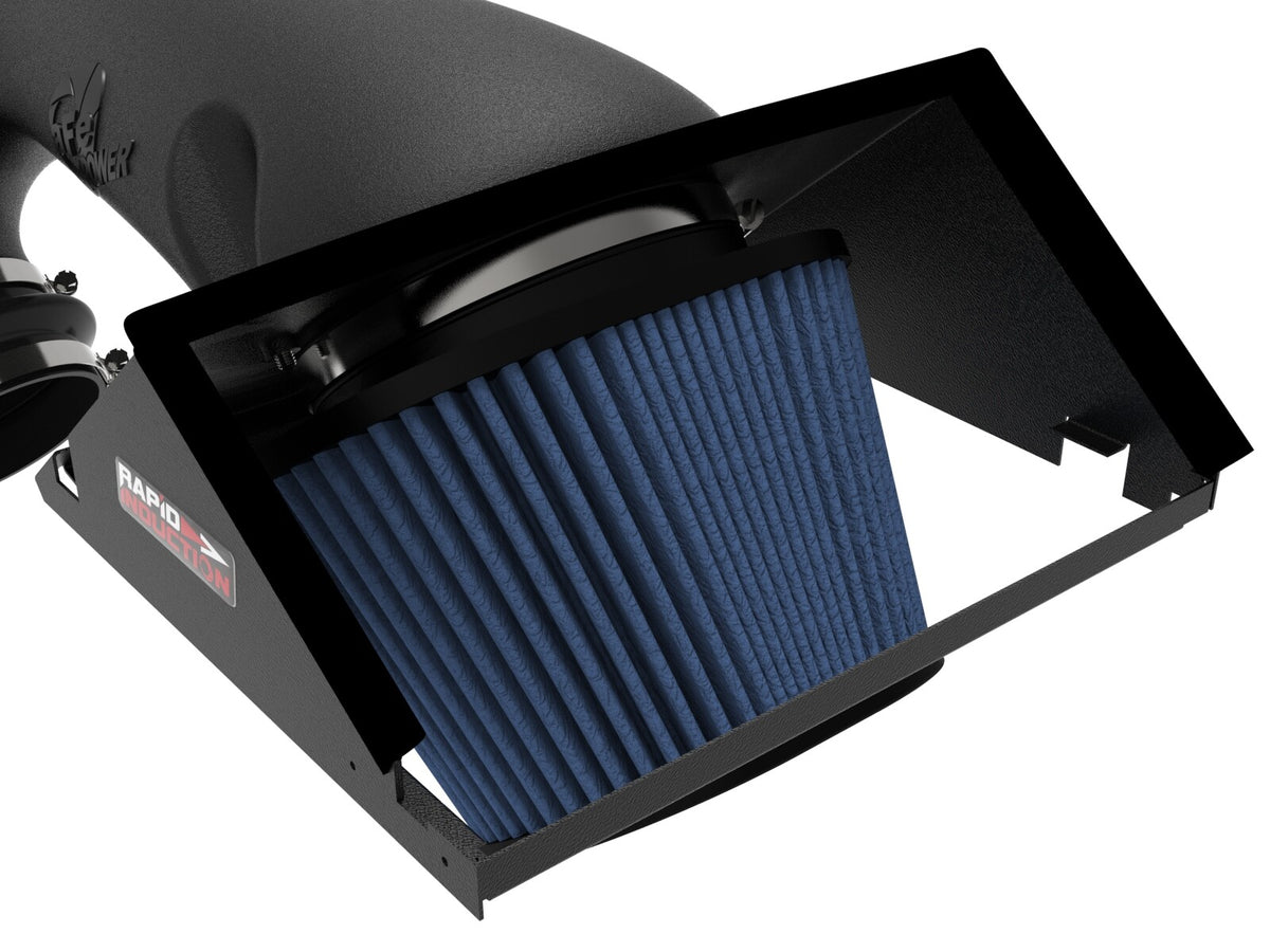 Rapid Induction Cold Air Intake System w/ Pro 5R Filter Ford F-150 21-26 V6-3.5L (tt) aFe Power-5