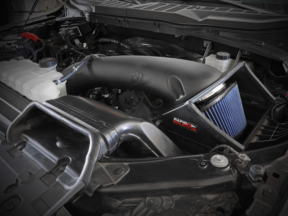 Rapid Induction Cold Air Intake System w/ Pro 5R Filter Ford F-150 21-26 V8-5.0L aFe Power-6