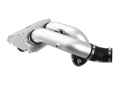 Rapid Induction Cold Air Intake System w/ Pro 5R Filter Brushed Ford F-150 Raptor 21-26 V6-3.5L (tt) aFe Power-2