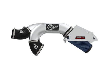 Rapid Induction Cold Air Intake System w/ Pro 5R Filter Brushed Ford F-150 Raptor 21-26 V6-3.5L (tt) aFe Power-3