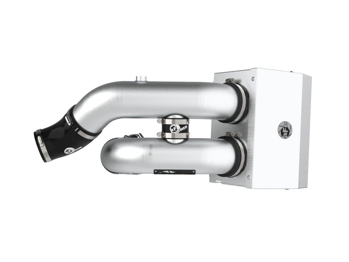 Rapid Induction Cold Air Intake System w/ Pro 5R Filter Brushed Ford F-150 Raptor 21-26 V6-3.5L (tt) aFe Power-4