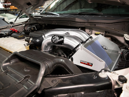 Rapid Induction Cold Air Intake System w/ Pro 5R Filter Brushed Ford F-150 Raptor 21-26 V6-3.5L (tt) aFe Power-6