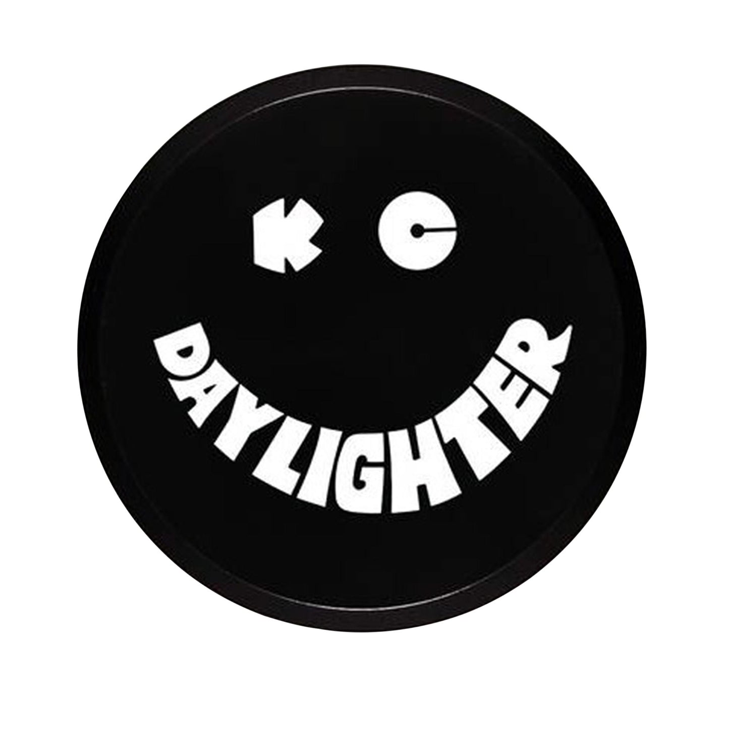 Head Light Cover 6 Inch Plastic Day Lighter Black/White Pair KC Hilites