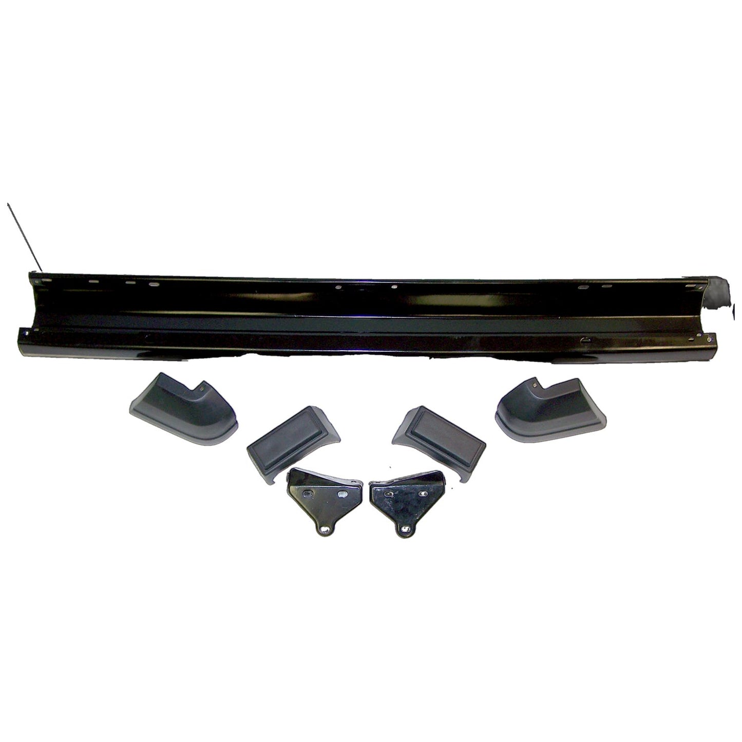 Black Front Bumper Kit for 1984-1996 Jeep XJ Cherokee & MJ Comanche Crown Automotive-1