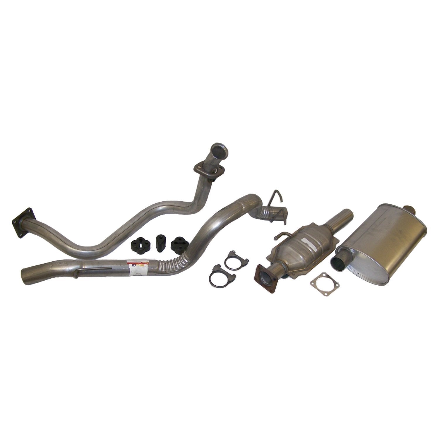 Exhaust Kit for 1987-1992 Jeep YJ Wrangler w/ 2.5L Engine Crown Automotive