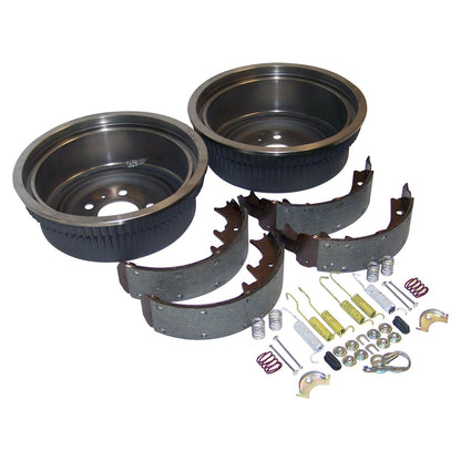 Rear Drum Service Brake Kit for Jeep XJ, MJ, YJ w/ 10 Inch x 2.5 Inch Drums Crown Automotive