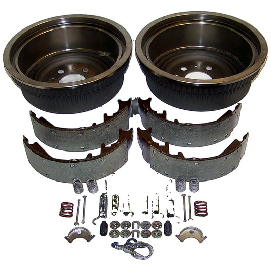 Rear Drum Service Brake Kit for Jeep XJ, MJ, YJ w/ 10 Inch x 2.5 Inch Drums Crown Automotive-1
