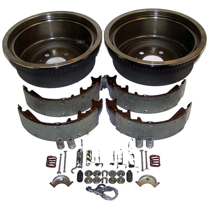 Rear Drum Service Brake Kit for Jeep XJ, MJ, YJ w/ 10 Inch x 2.5 Inch Drums Crown Automotive-1