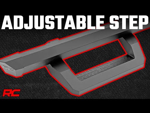 SR2 Adjustable Aluminum Steps Crew Cab 15-22 Ford F-150/17-22 Super Duty Rough Country-1