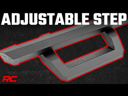 SR2 Adjustable Aluminum Steps Crew Cab 15-22 Ford F-150/17-22 Super Duty Rough Country-1