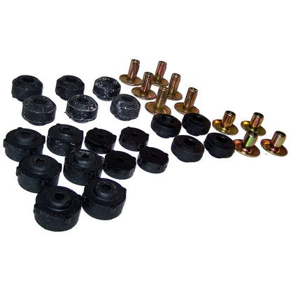 Body Mount Kit for 1987-1995 Jeep YJ Wrangler w/ Steel Body Crown Automotive-2