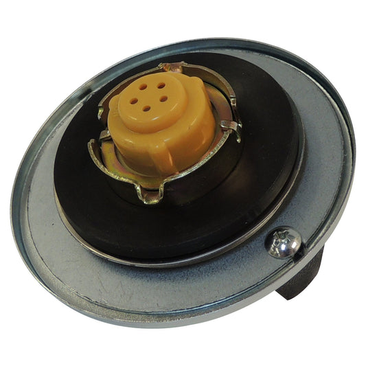 Chrome Fuel Cap for Select 72-91 Jeep CJs, YJ, SJ, S-Series, No-Lock, Non-Vented Crown Automotive