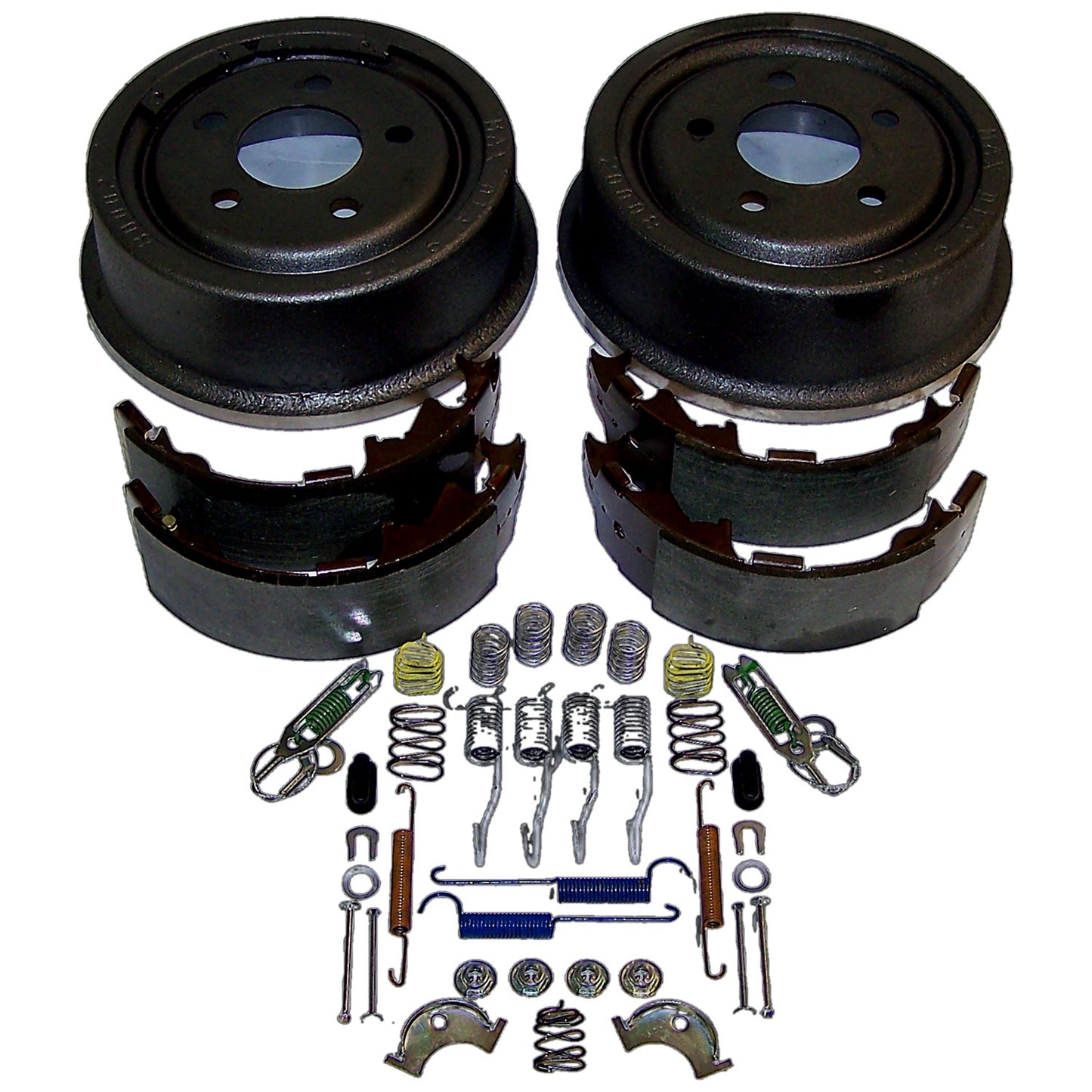 Rear Drum Brake Service Kit 91-00 Jeep YJ, TJ, XJ, MJ w/ 9 Inch X 2-1/2 Inch Drums Crown Automotive-1